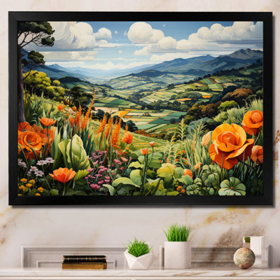 «Vietnam Hills Of Da Lat», paysage floral sur toile
