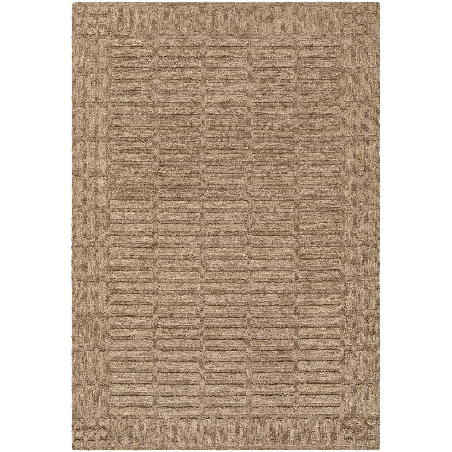 Wright Hand-Tufted Geometric Wool Rug, Rectangle 5' x 7'6"