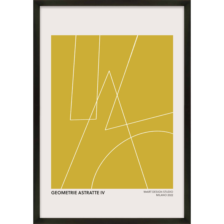 Geometric Abstraction In Yellow by Romina Gadler