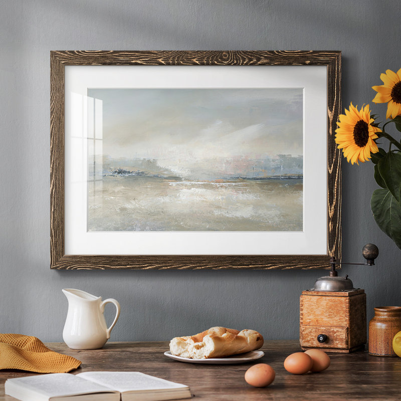 Horizon embrumé, H 26 po x l 38 po x P 1,5 po, Noyer