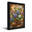 Plantes et fleurs, vitrail, fleurs, livres, fond-1269203197-1269203198-1269203168