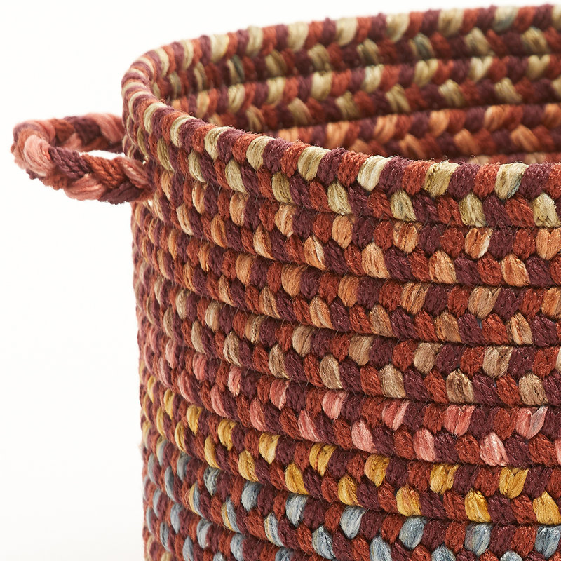 Panier en tissu Bar Harbor, H 8 po x l 10 po x P 10 po, 23 pintes, Rouge/bleu