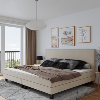 Familienboxspringbett Steller mit Topper