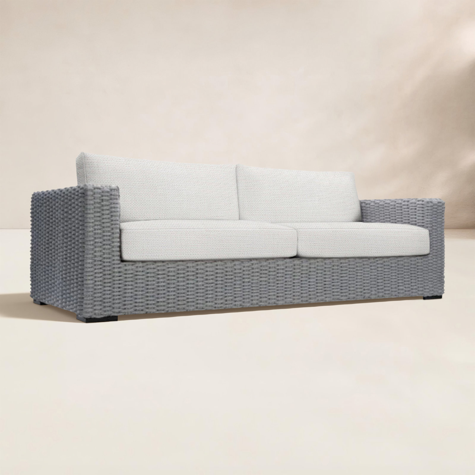 Capri 93" Patio Loveseat, White Linen 6016-000