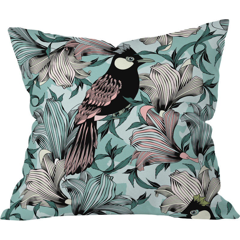 Coussin décoratif en polyester, 16 po x 16 po