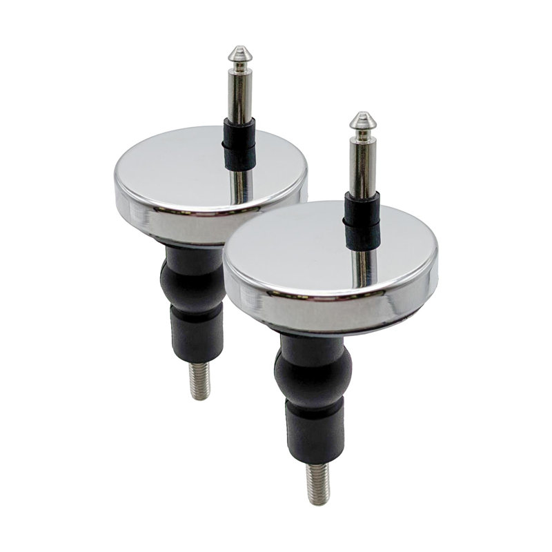 Harbour Housewares Universal Quick Release Toilet Seat Fittings - Chrome - Pack of 2