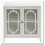 Console blanche avec 2 portes