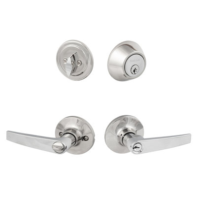 Cedar Entry Lever with KA Deadbolt