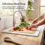 Évier de cuisine 30 po à poser en quartz composite avec accessoires