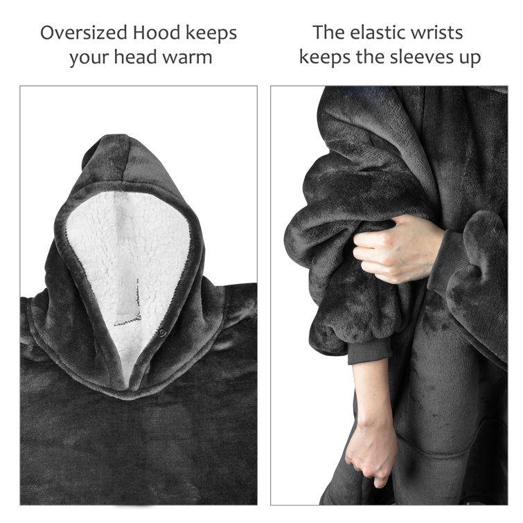 Keep yourself warm and cozy with this giant oversized wearable