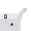 Meuble-lavabo autoportant de 71,6 po avec 2 portes fermées et 3 tiroirs, tablettes réglables, poignées en fer noir - Armoire de rangement moderne avec stratifié PB durable et panneau de fibres à densité moyenne