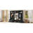4In1 Detachable Hall Tree With Storage And 7 Hooks, Multiple Functions Hallway Coat Rack With Storage Drawers And Cabinet, Black Shoe Bench For Entryway Hallway