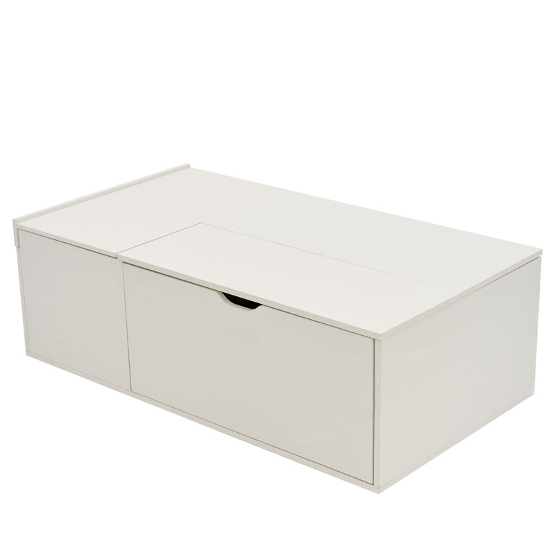 Modern Lift-Top Coffee Table With Storage - 100Cm Multi-Functional Table With Sliding Door & Drawer