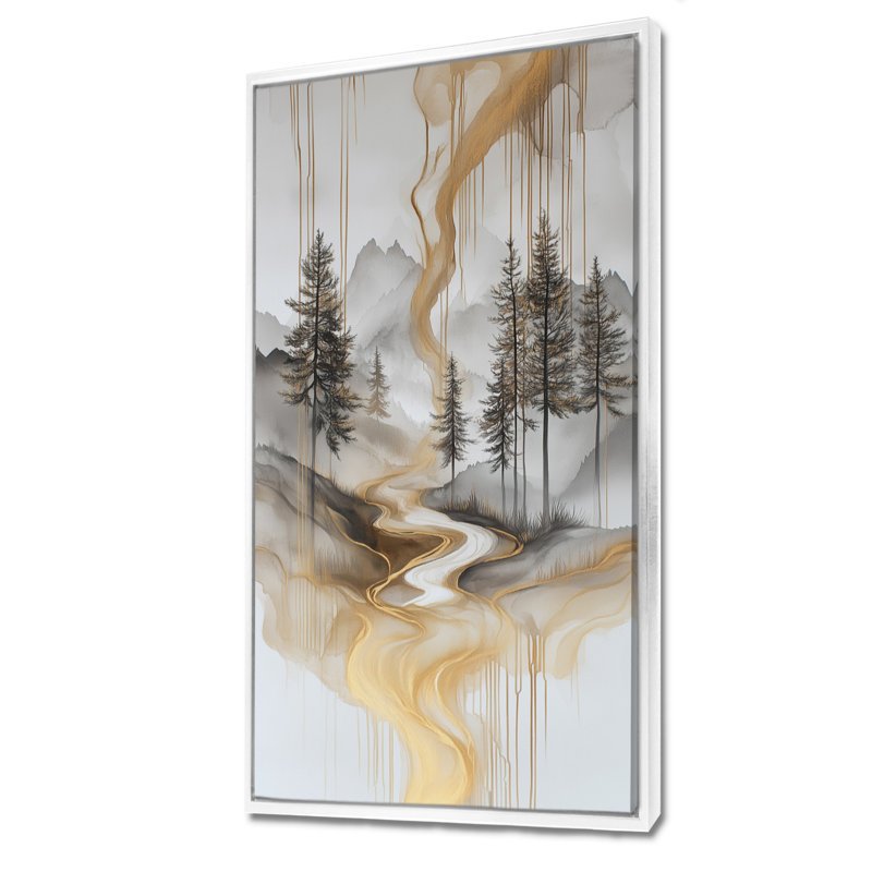 Reproduction d'art sur toile encadrée, "Lenny IV", H 40 po x l 20 po, Cadre flottant blanc