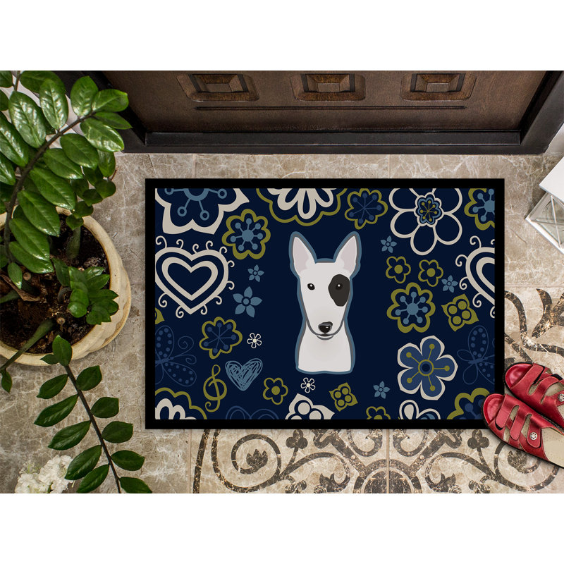 Tapis d'extérieur antidérapant Toluca, L 24 po x L 36 po, Bull-terrier