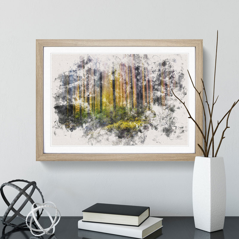 Forest Dreams - Picture Frame Painting Print, 62cm H x 87cm W x 2cm D, Oak Framed