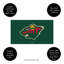 Tapis en PVC pleine couleur, 16 po x 28 po, Minnesota Wild