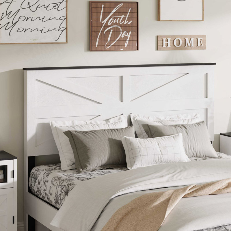 Structure de lit plateforme en bois, sans bruit, sans sommier, Double