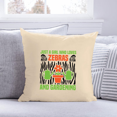 Citation amusante «Garden Lover» 1048 - Coussin décoratif inclus