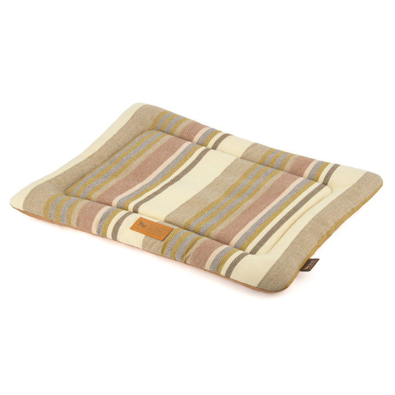 Horizon Collection Striped Washable Pet Bed, Large (1.9 " H x  36" W  x 23" D)