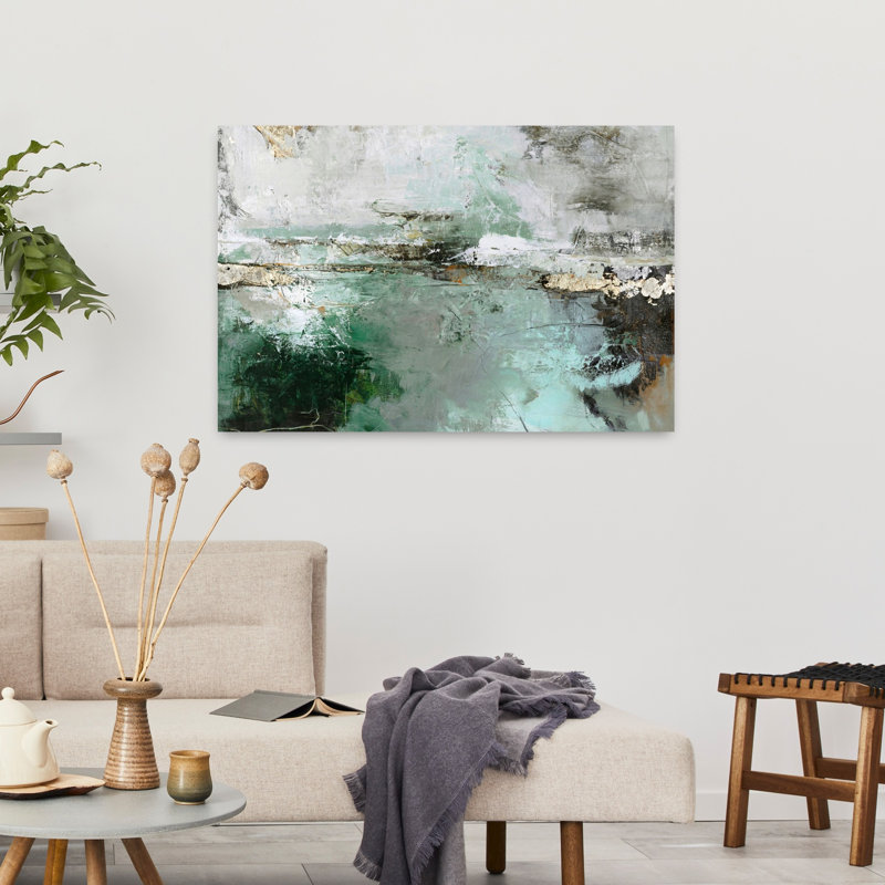 Hillside Variation Abstract Contemporary Art, 24" H x 36" W