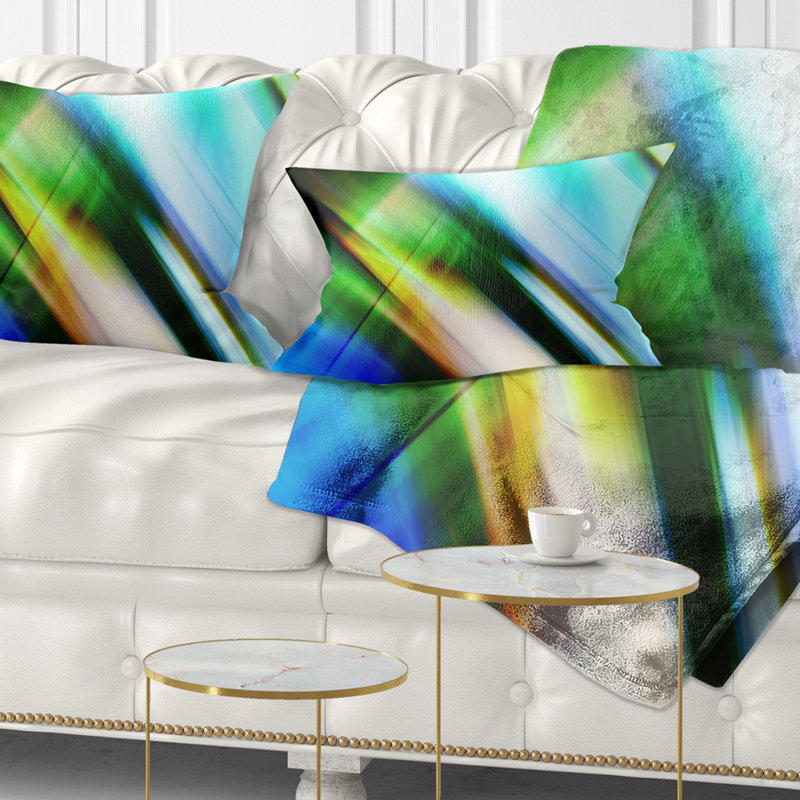  Coussin abstrait, 18 po x 18 po, Carré
