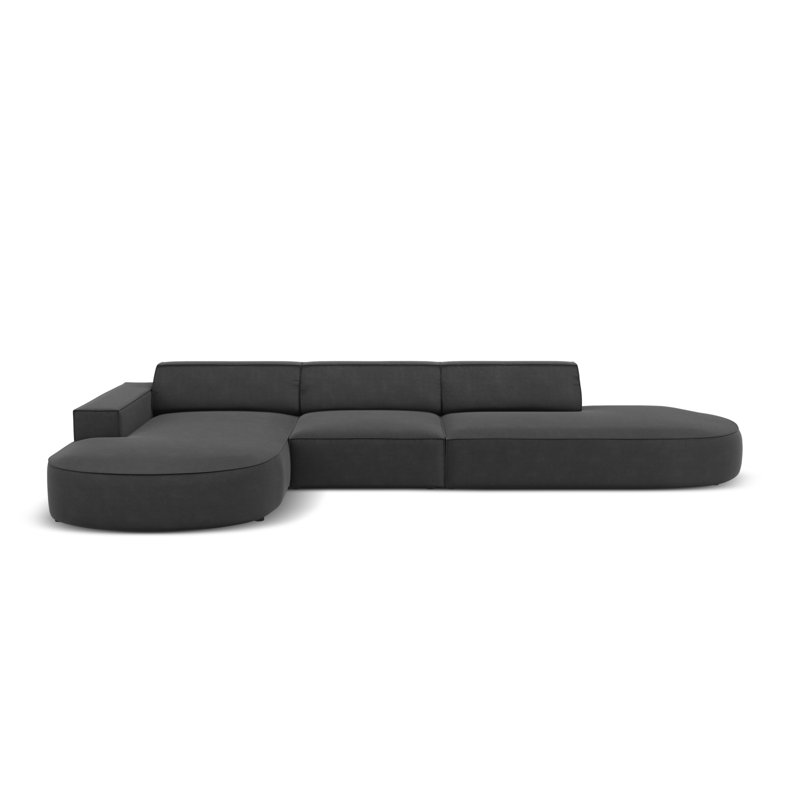 Modular L-Shaped Corner Sofa, Left Hand Facing, Dark Grey