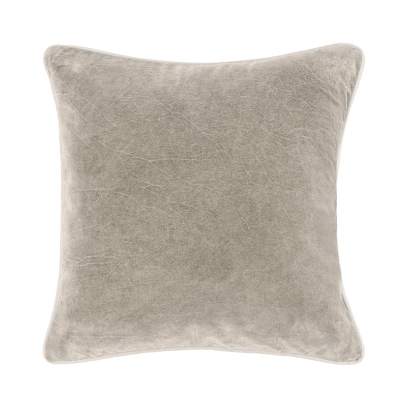 Harriet Pillow Cover & Insert, Ivory, Square 22"