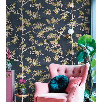 Blooming Garden Collection Pesco Garden Wallpaper Roll