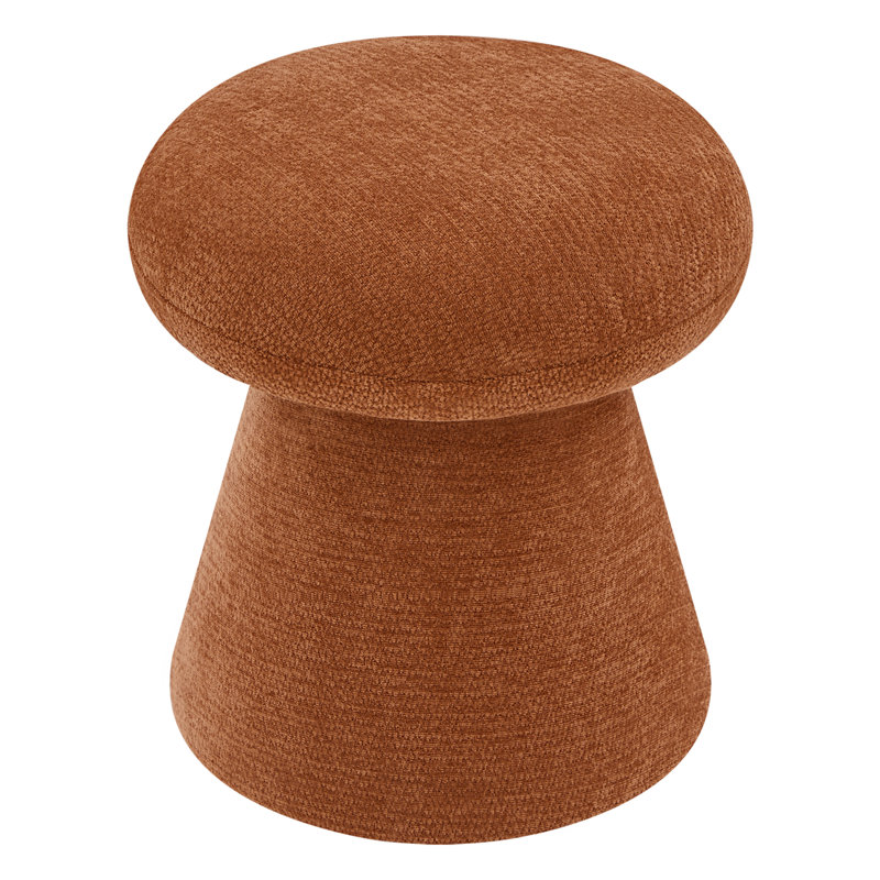 Tabouret de coiffeuse 16,1 po pivotant en chenille 16,1 po, Orange