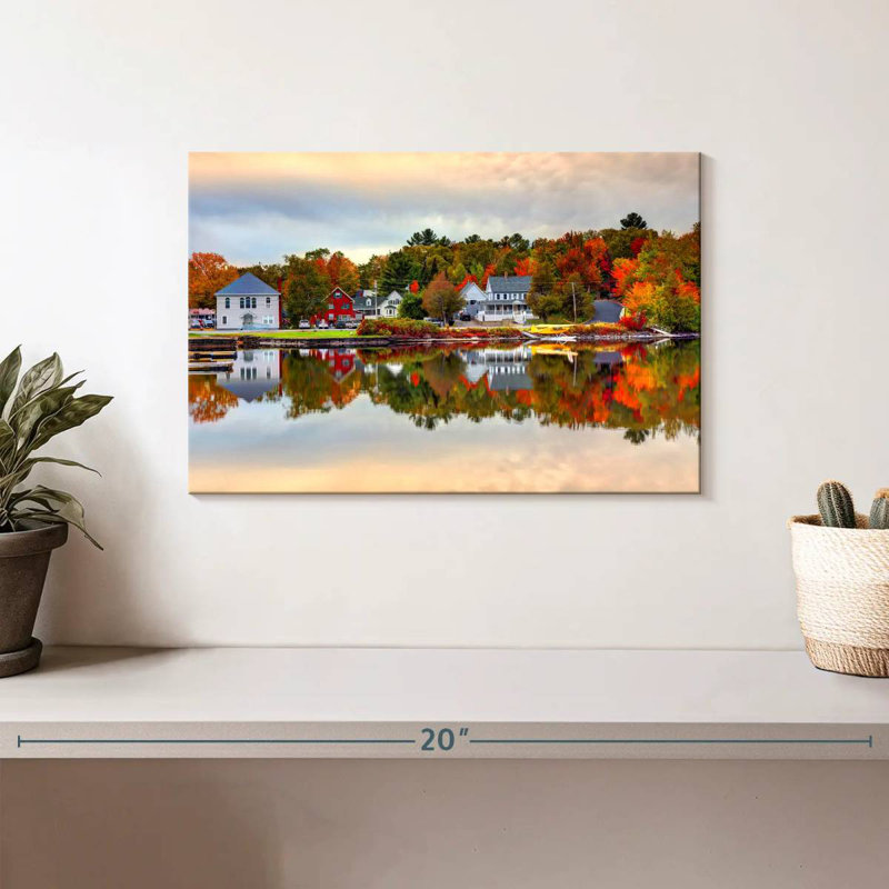 Couleurs d'automne du lac Moosehead, H 8 po x l 12 po