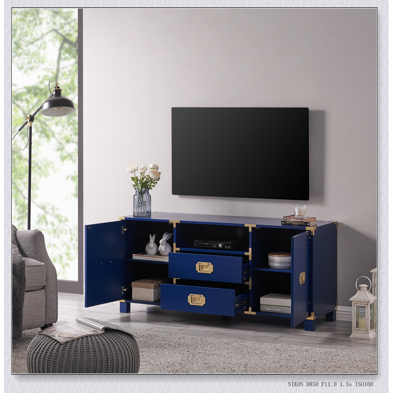 Campaign Entertainment Center Console - Navy