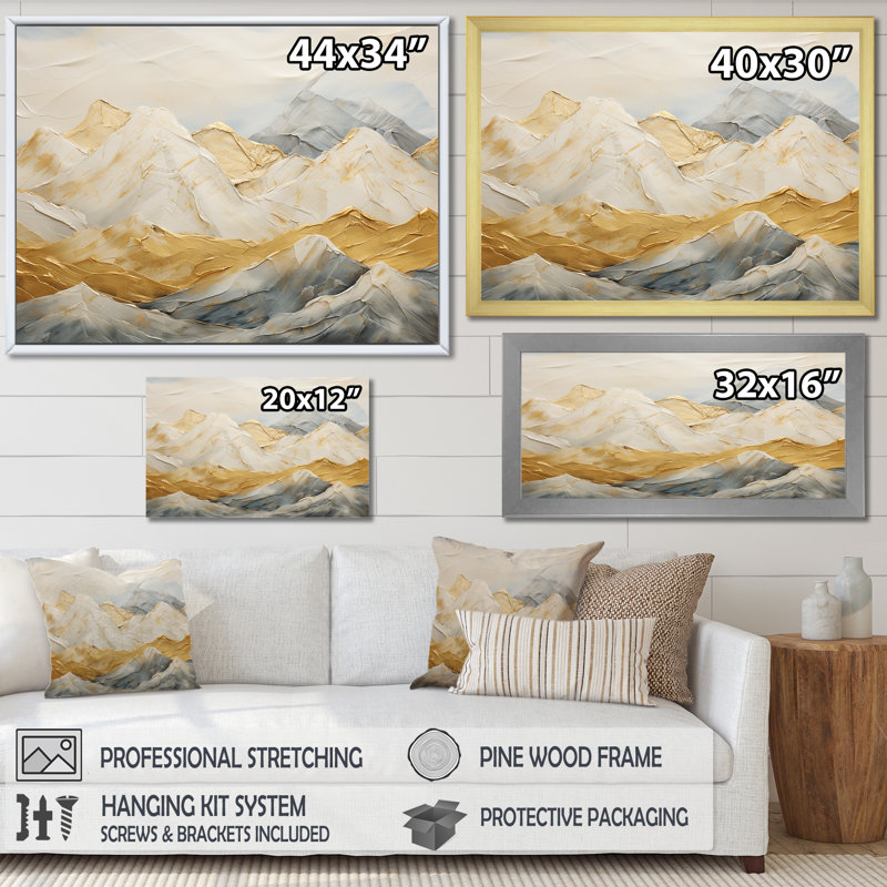 Alpine Mountain Harmony I sur impression sur toile, Toile tendue, H 34 po x l 44 po x P 1,5 po