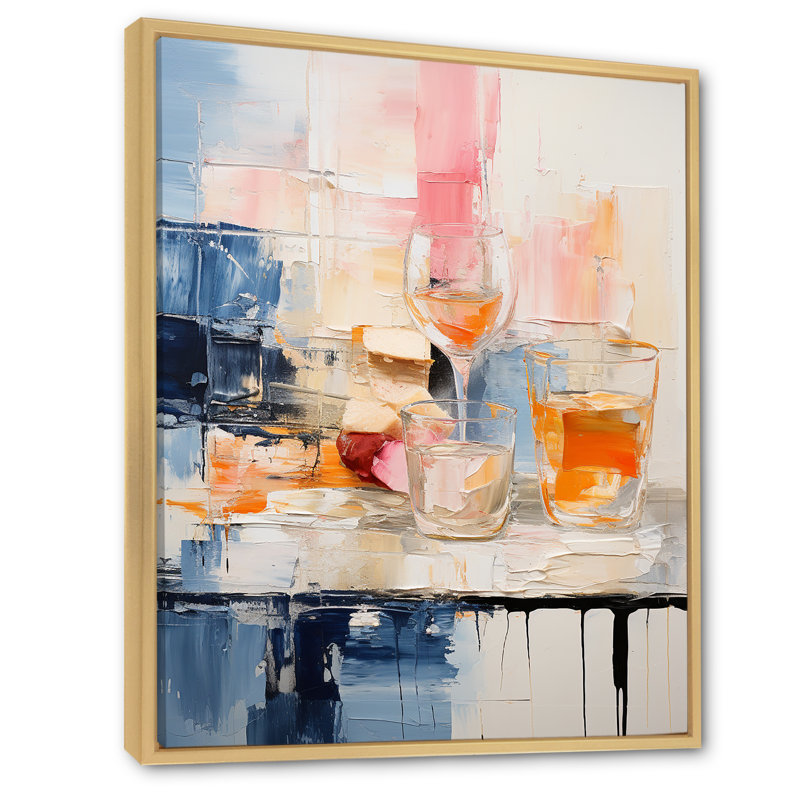 Art alimentaire sur toile, repas et pique-nique, Cadre naturel flottant, H 32 po x l 16 po
