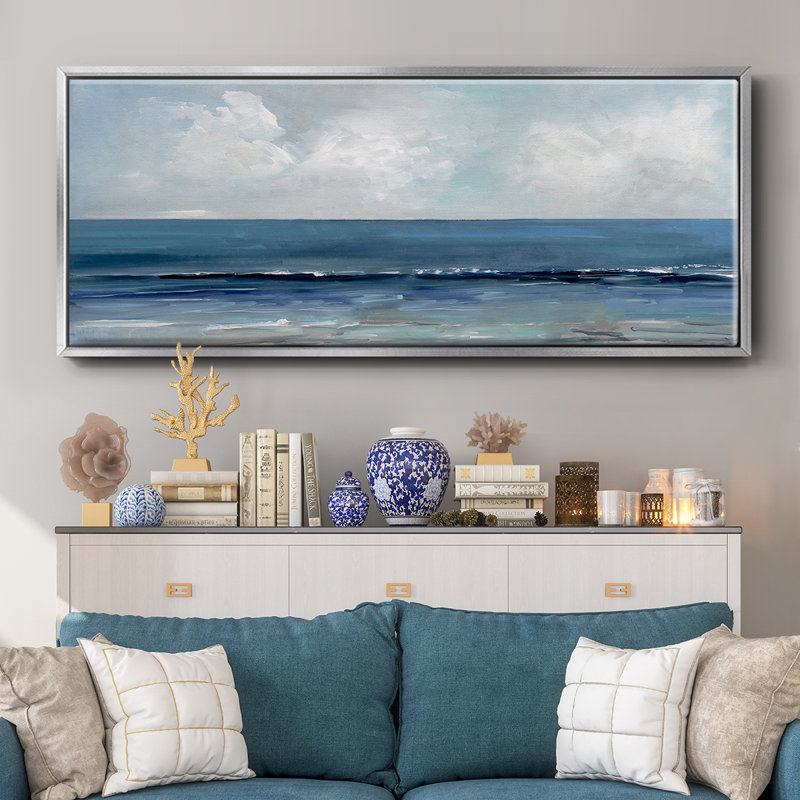 Blue Seas- Framed Canvas