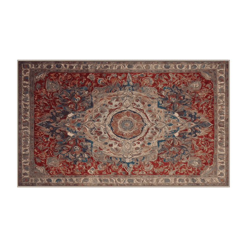 Machine Washable Brown Area Rug, Runner 2' x 5'
