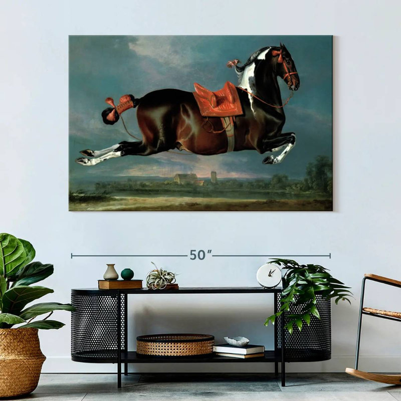Brampt The Piebald Horse Cehero Rearing, 34" H x 51" W