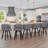 Swivel Counter Stool With Upholstered Seat And Metal Frame,Set Of 6-590725161