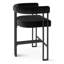 Tabouret de bar 24 po avec accoudoirs en velours 24 po (ensemble de 4)-303136184