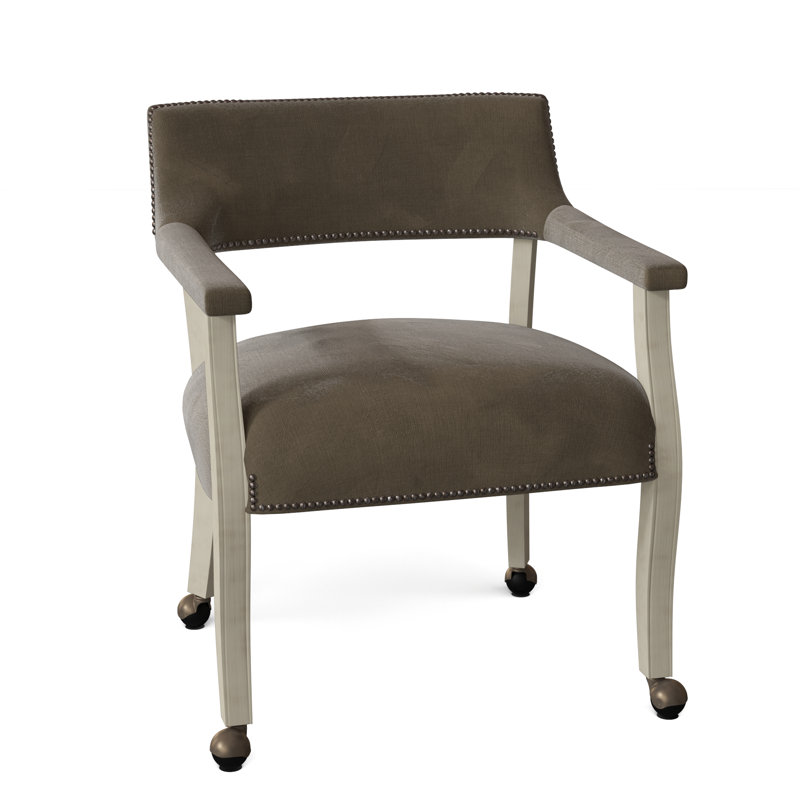 Fauteuil Thayer, Amande chamois, Bronze vieilli, 9107 Lin