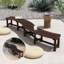 Daenerys Solid Wood Outdoor Bench