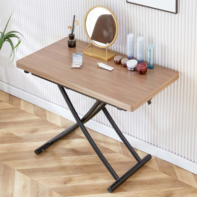 Table de levage multifonctionnelle moderne avec hauteur réglable et bureau pliable, polyvalente et polyvalente