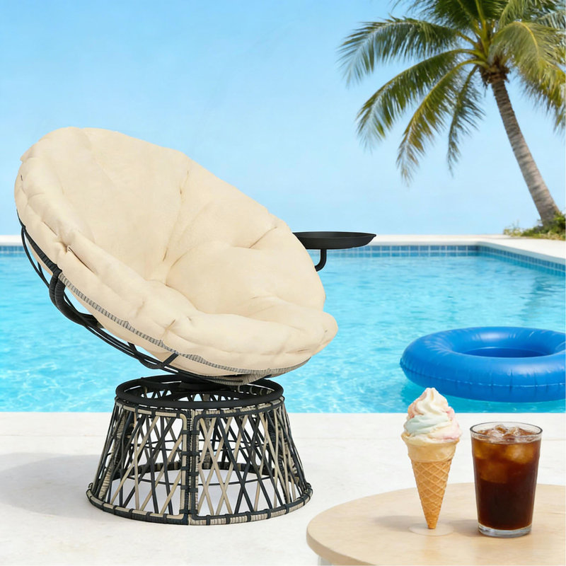Fauteuil circulaire, fauteuil pivotant Papasan