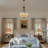 Stabler 3 - Light Dimmable Tiffany Geometric Chandelier