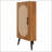 Freestanding Rattan Door Corner Cabinet, Space-Saving And Stylish Storage Solution For Small Rooms And Corners.-681802859