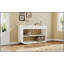 Console moderne incurvée avec 3 tiroirs à fermeture en douceur et 2 tablettes ouvertes, base en bois massif, table de vestibule pour vestibule, blanc-130085138-130085139-130085133