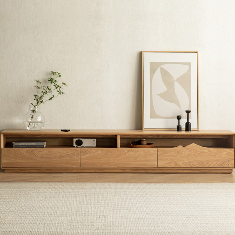 Meuble télé Modern Burlywood, H 13,78 po x L 59,06 po x l 13,78 po