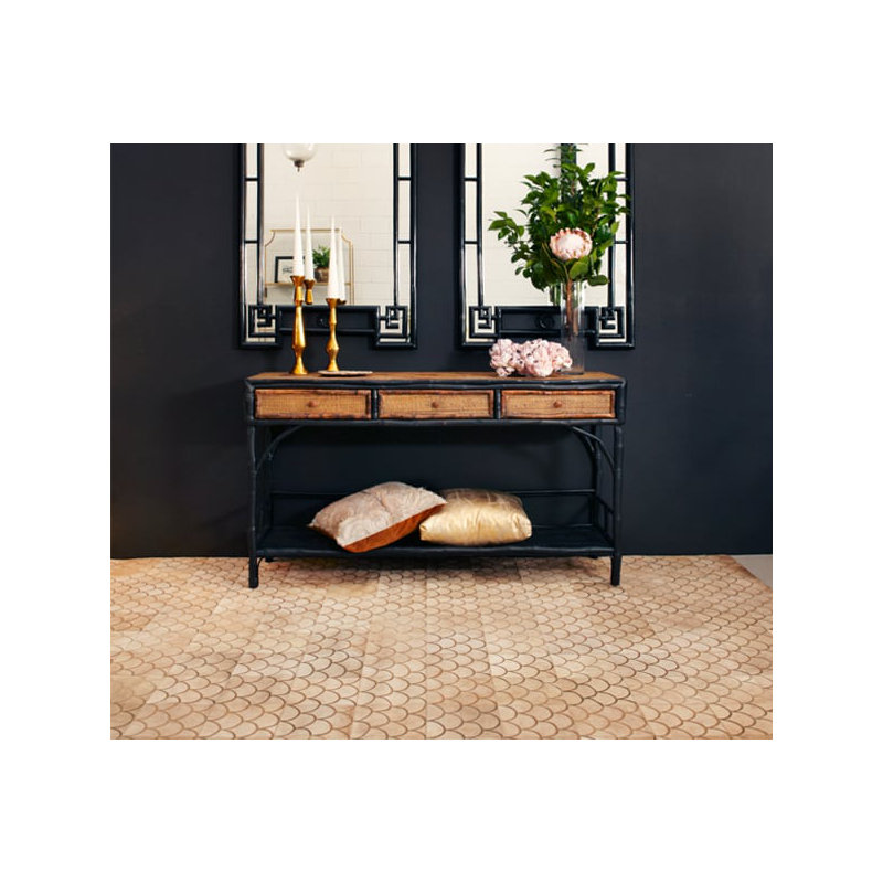 Art Hide Cowhide Area Rug in Cream, Rectangle 10' x 14'