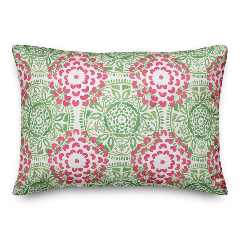 Outdoor Rectangular Pillow Cover & Insert, Green
