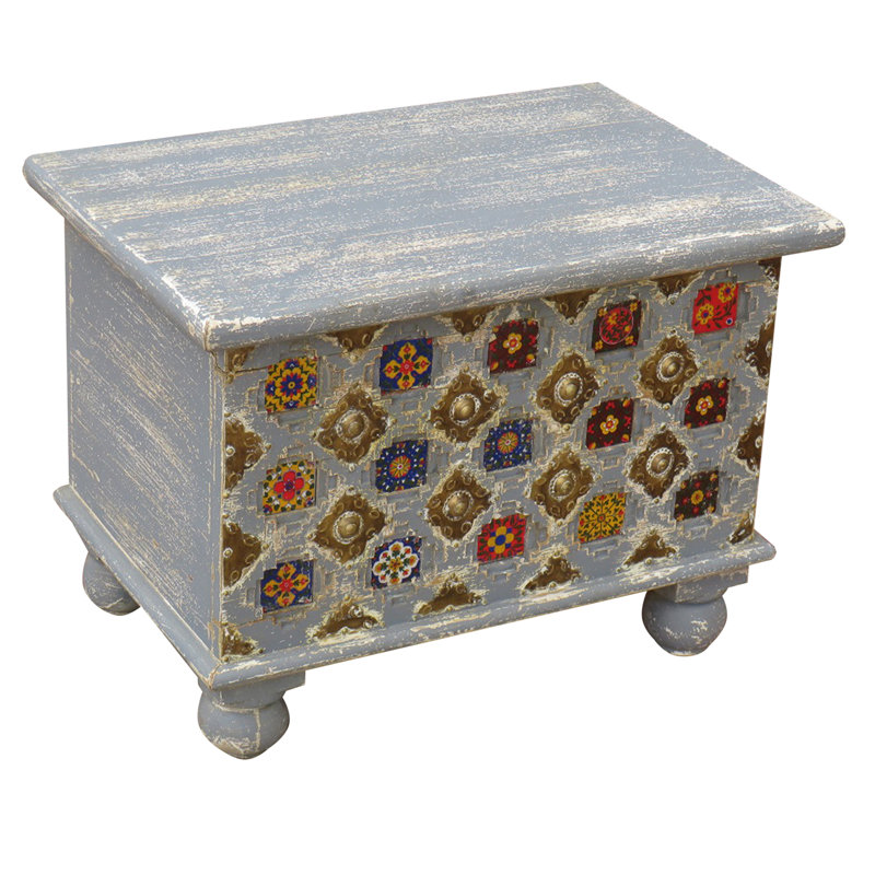 Appledorf Blanket Chest,  White/Multicoloured